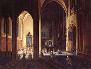 Neeffs, Peter the Elder Interio of a Gothic Church Spain oil painting artist